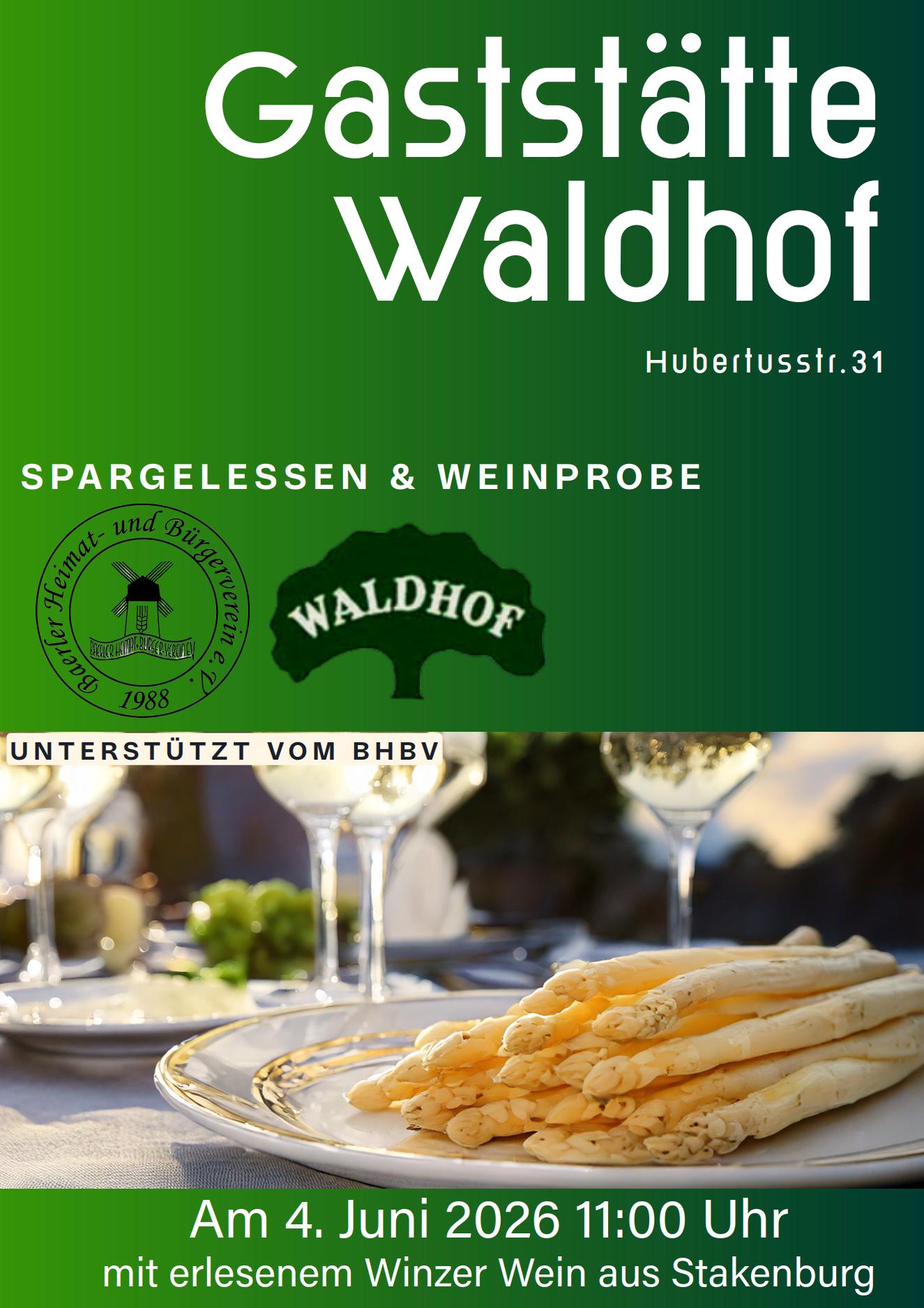 Spargelessen mit Weinprobe